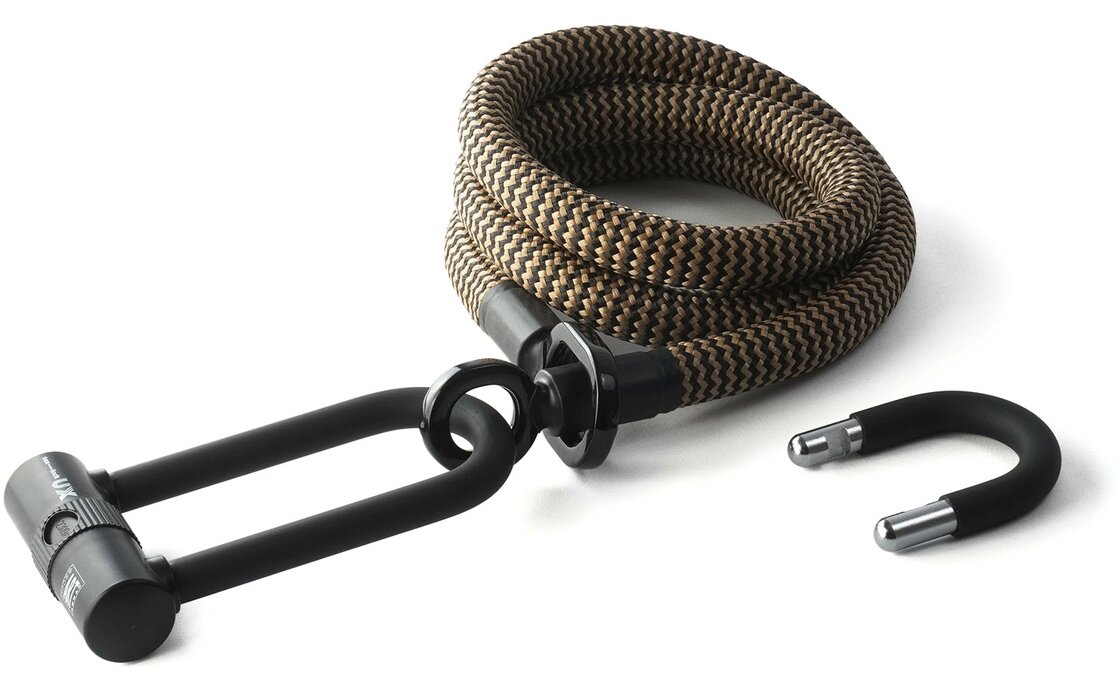 TEXLOCK Eyelet 160 U/X-Lock Bundle, Textilseil mit Bügelschloss