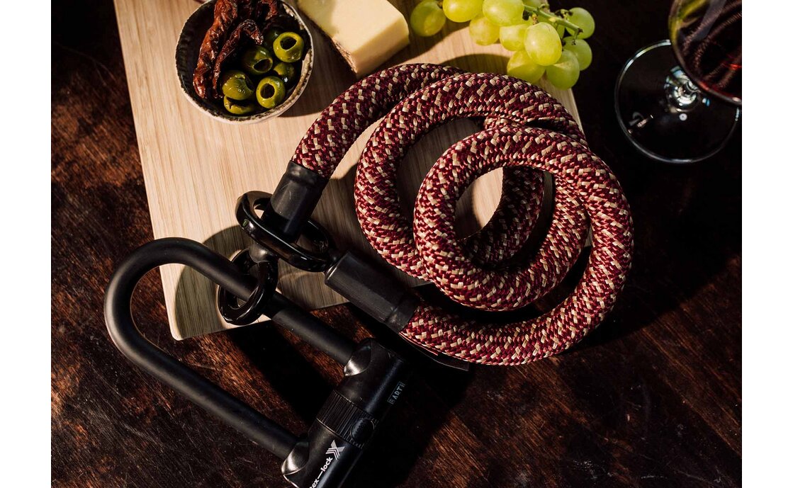 TEXLOCK Eyelet 160 U/X-Lock Bundle, Textilseil mit Bügelschloss