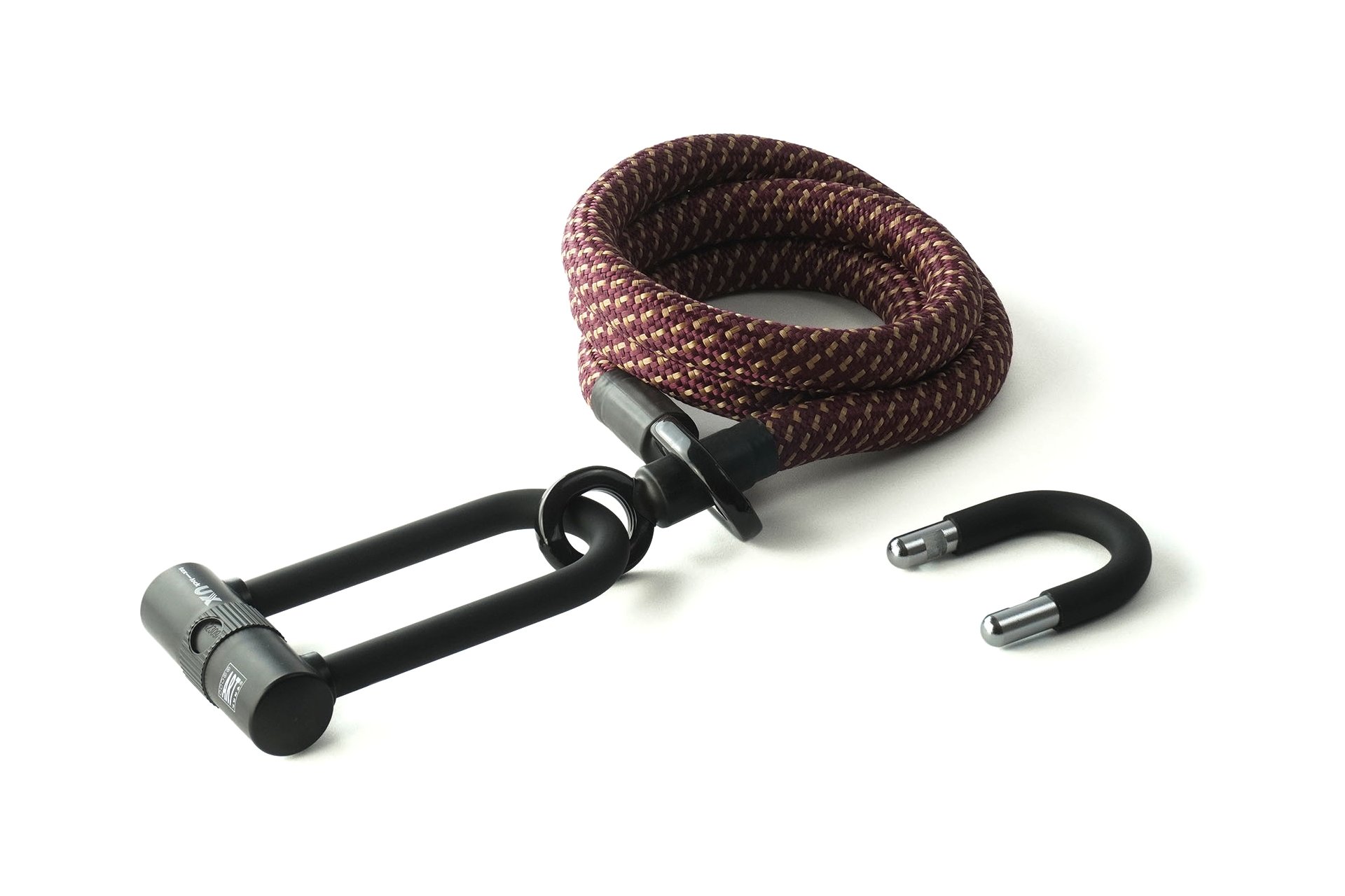 TEXLOCK Eyelet 160 U/X-Lock Bundle, Textilseil mit Bügelschloss