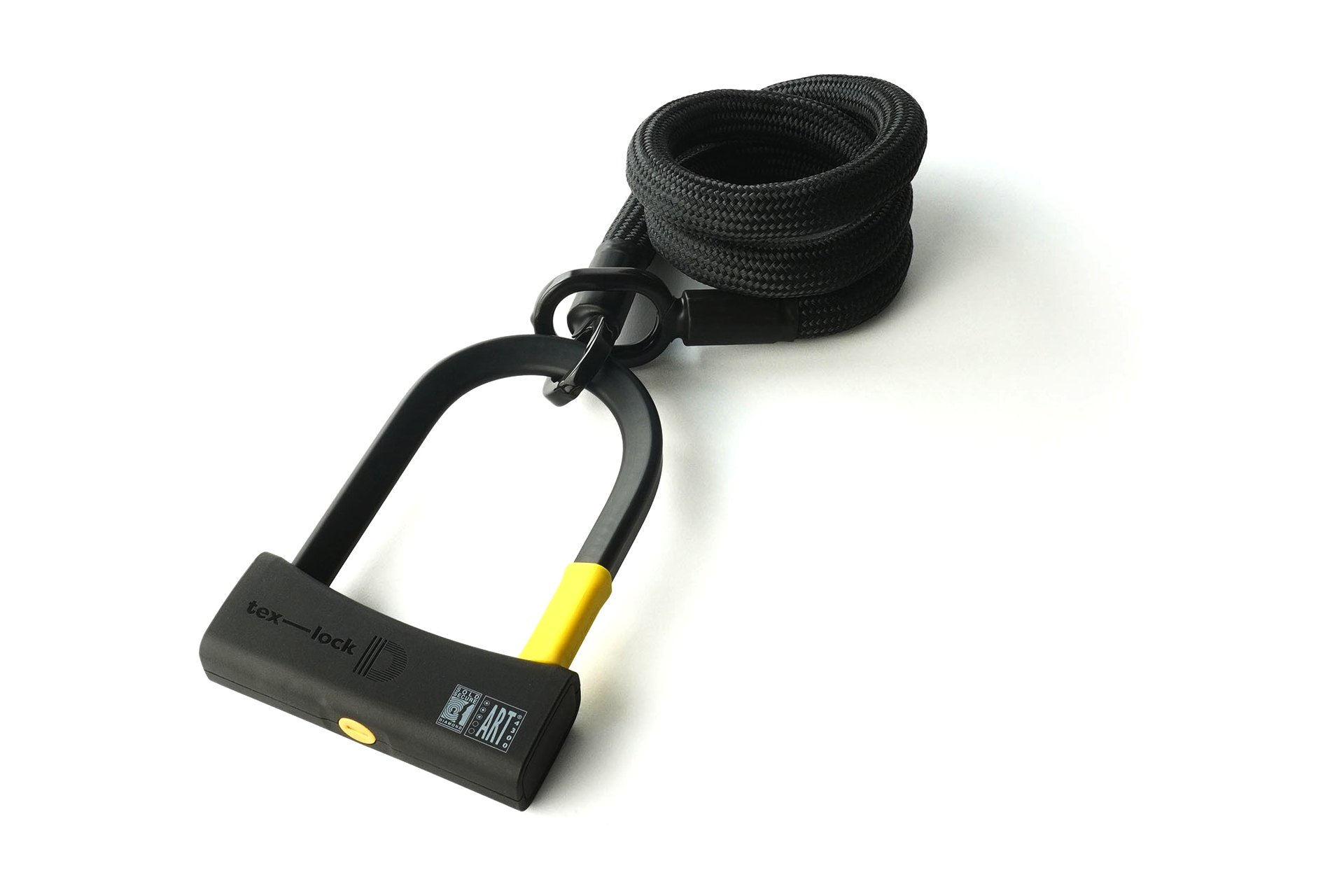 TEXLOCK Eyelet 120 D-Lock Bundle, Textilseil mit Bügelschloss