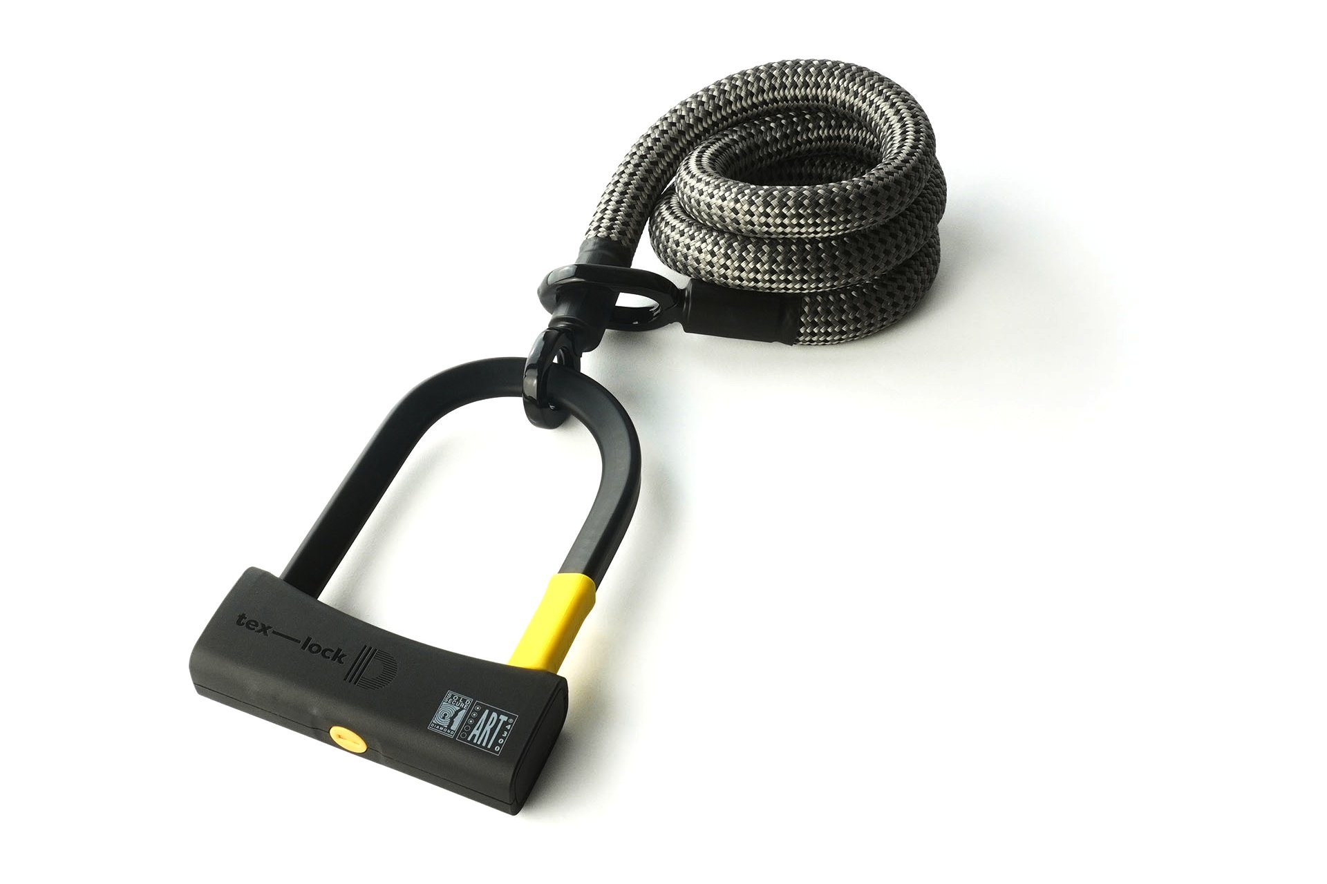 TEXLOCK Eyelet 120 D-Lock Bundle, Textilseil mit Bügelschloss