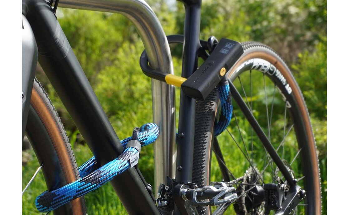 TEXLOCK Eyelet 120 D-Lock Bundle, Textilseil mit Bügelschloss