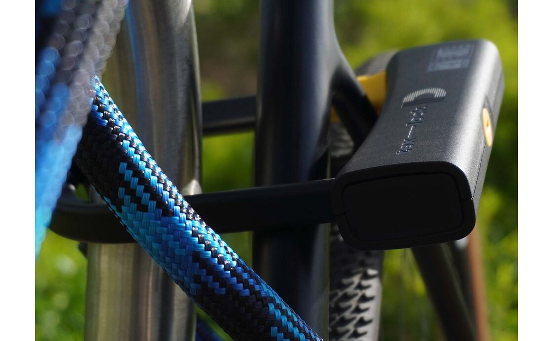 TEXLOCK Eyelet 120 D-Lock Bundle, Textilseil mit Bügelschloss