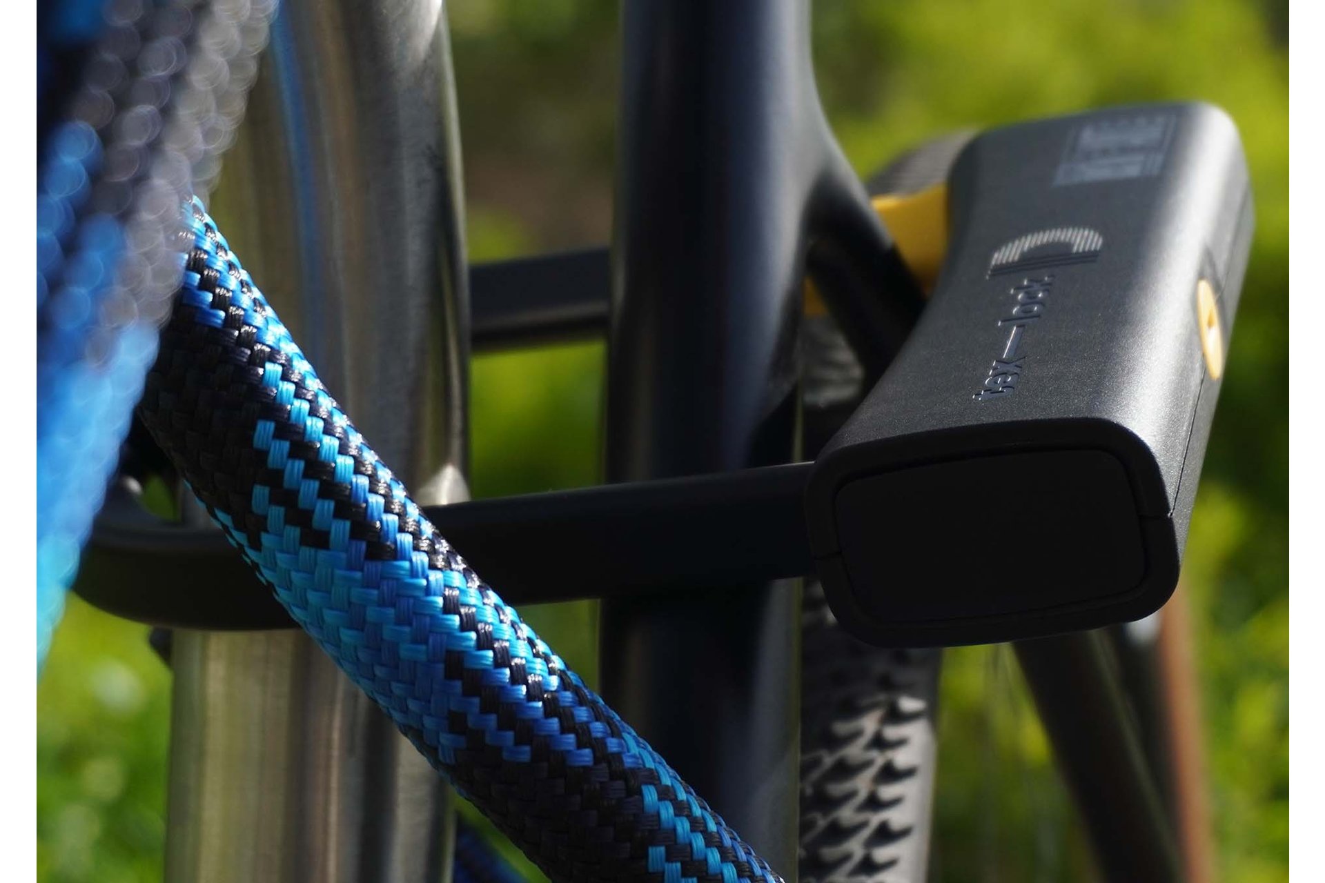 TEXLOCK Eyelet 120 D-Lock Bundle, Textilseil mit Bügelschloss