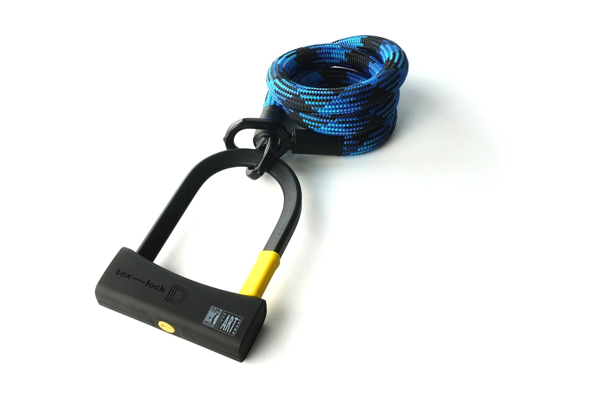 TEXLOCK Eyelet 120 D-Lock Bundle, Textilseil mit Bügelschloss