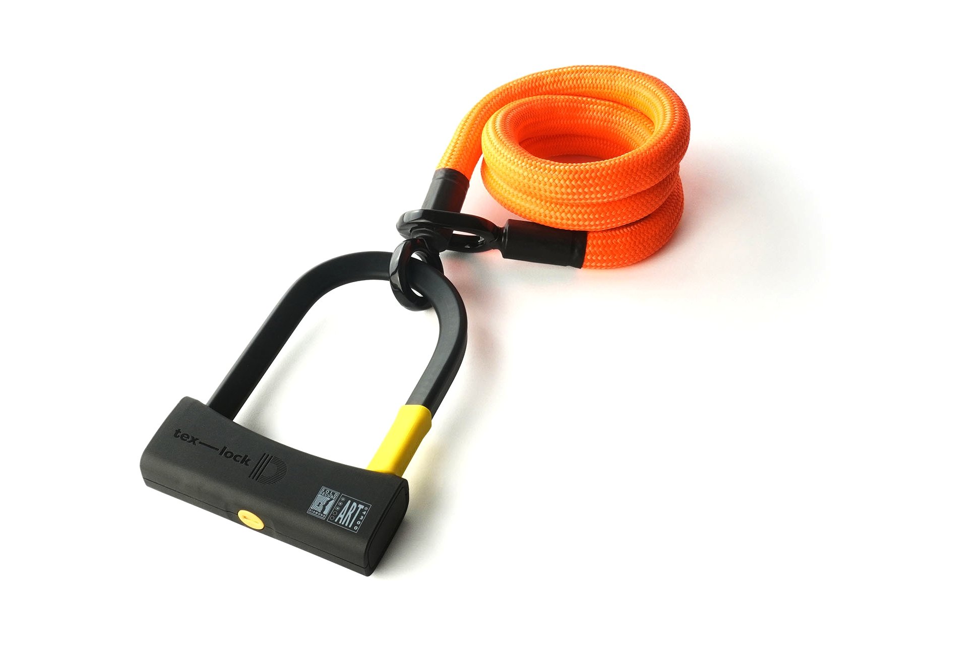 TEXLOCK Eyelet 120 D-Lock Bundle, Textilseil mit Bügelschloss