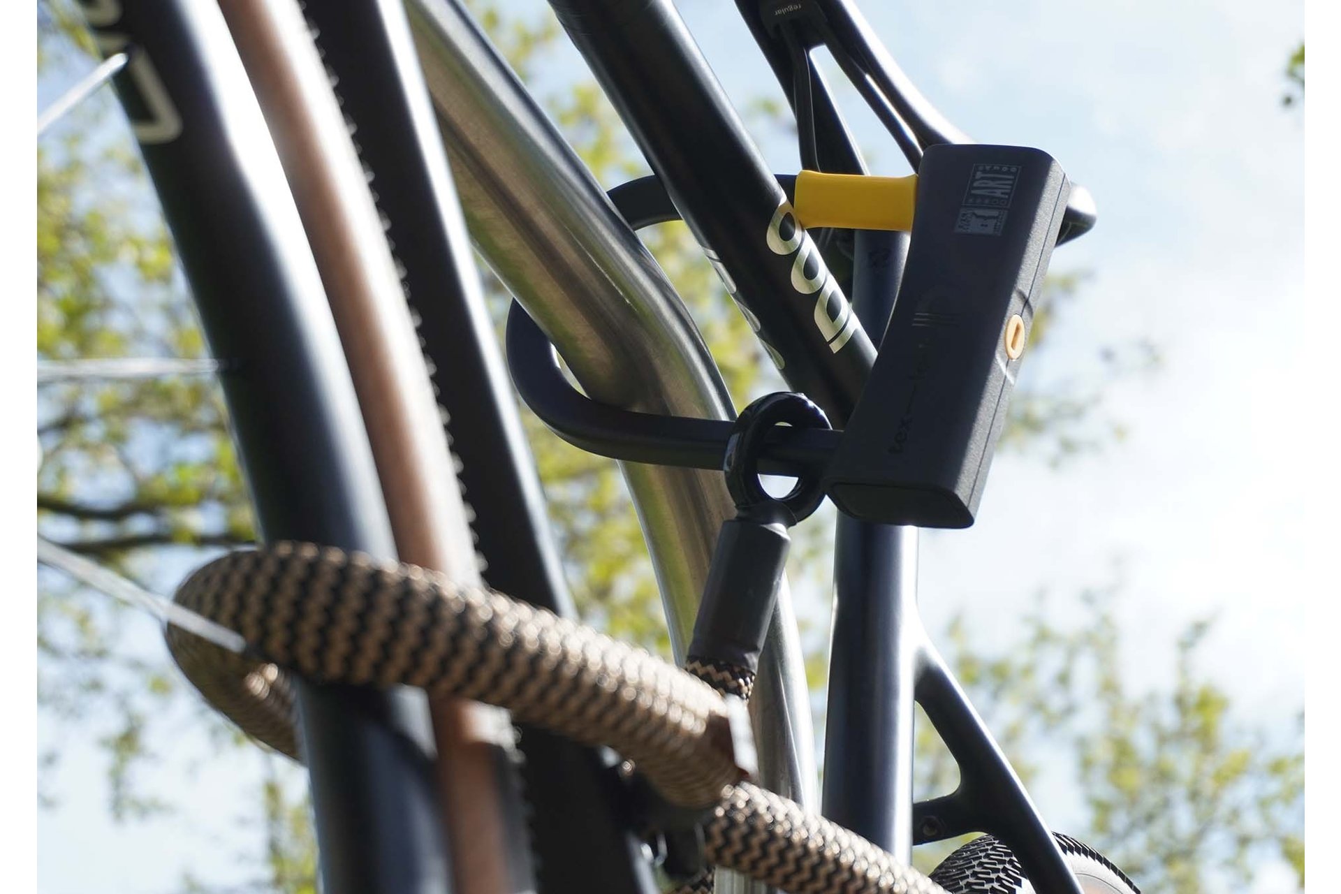 TEXLOCK Eyelet 120 D-Lock Bundle, Textilseil mit Bügelschloss