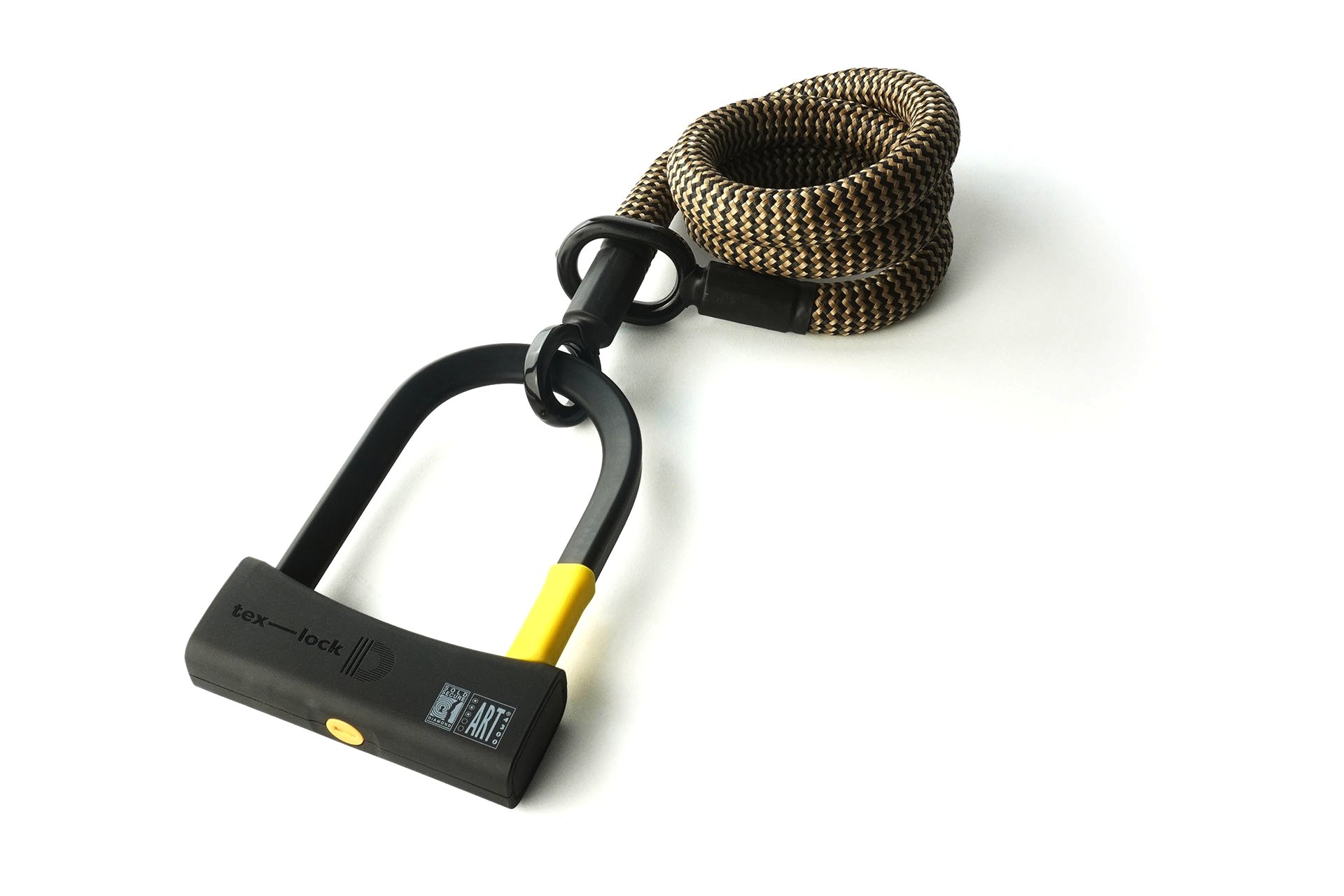 TEXLOCK Eyelet 120 D-Lock Bundle, Textilseil mit Bügelschloss