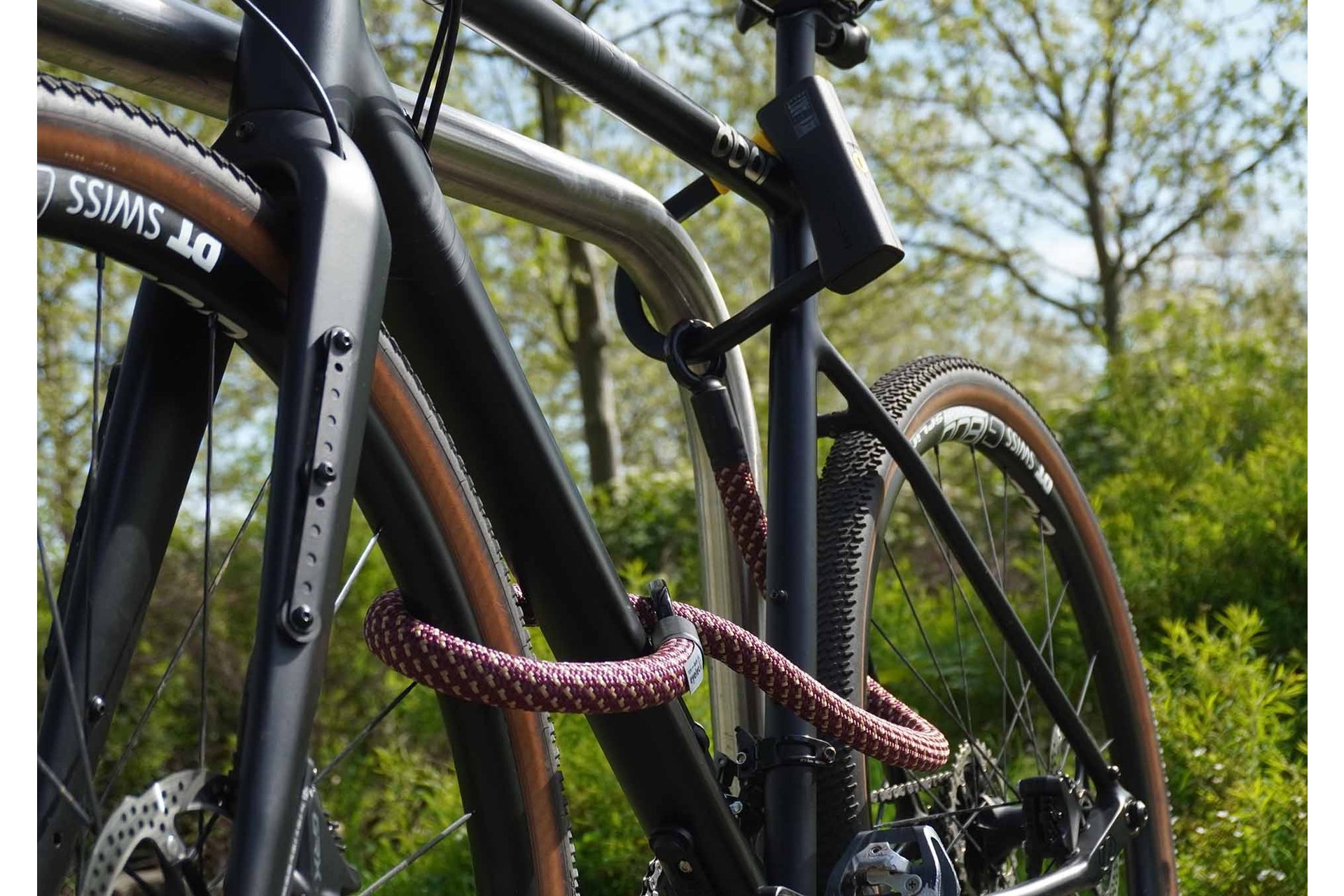 TEXLOCK Eyelet 120 D-Lock Bundle, Textilseil mit Bügelschloss