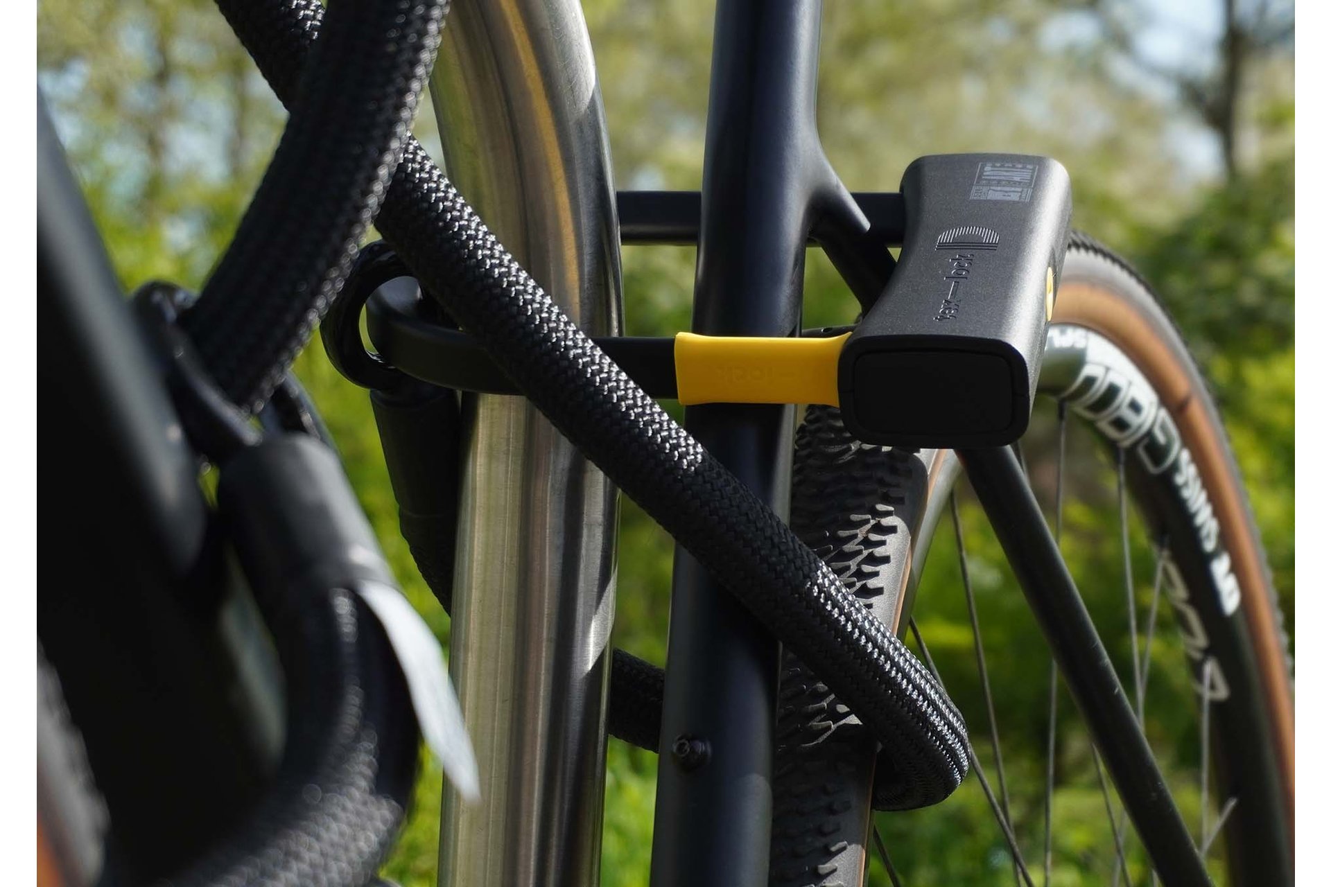 TEXLOCK Eyelet 160 D-Lock Bundle, Textilseil mit Bügelschloss