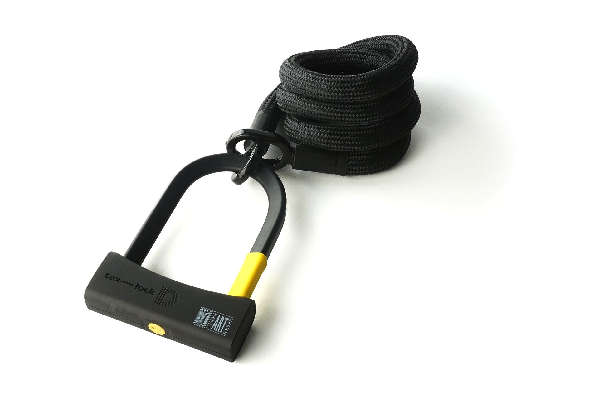 TEXLOCK Eyelet 160 D-Lock Bundle, Textilseil mit Bügelschloss