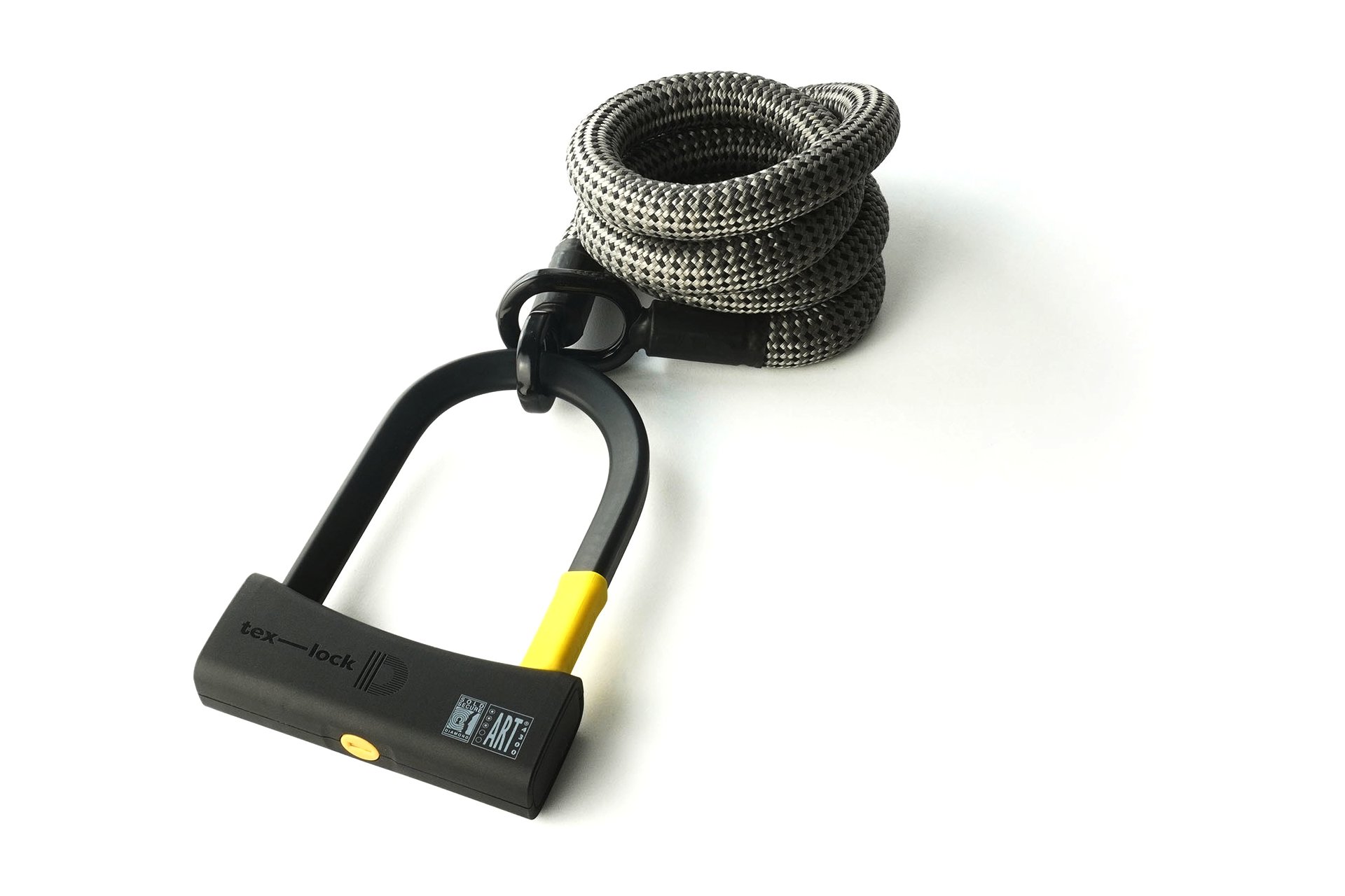 TEXLOCK Eyelet 160 D-Lock Bundle, Textilseil mit Bügelschloss