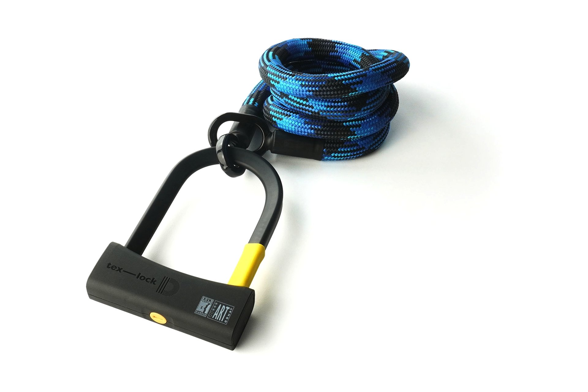 TEXLOCK Eyelet 160 D-Lock Bundle, Textilseil mit Bügelschloss