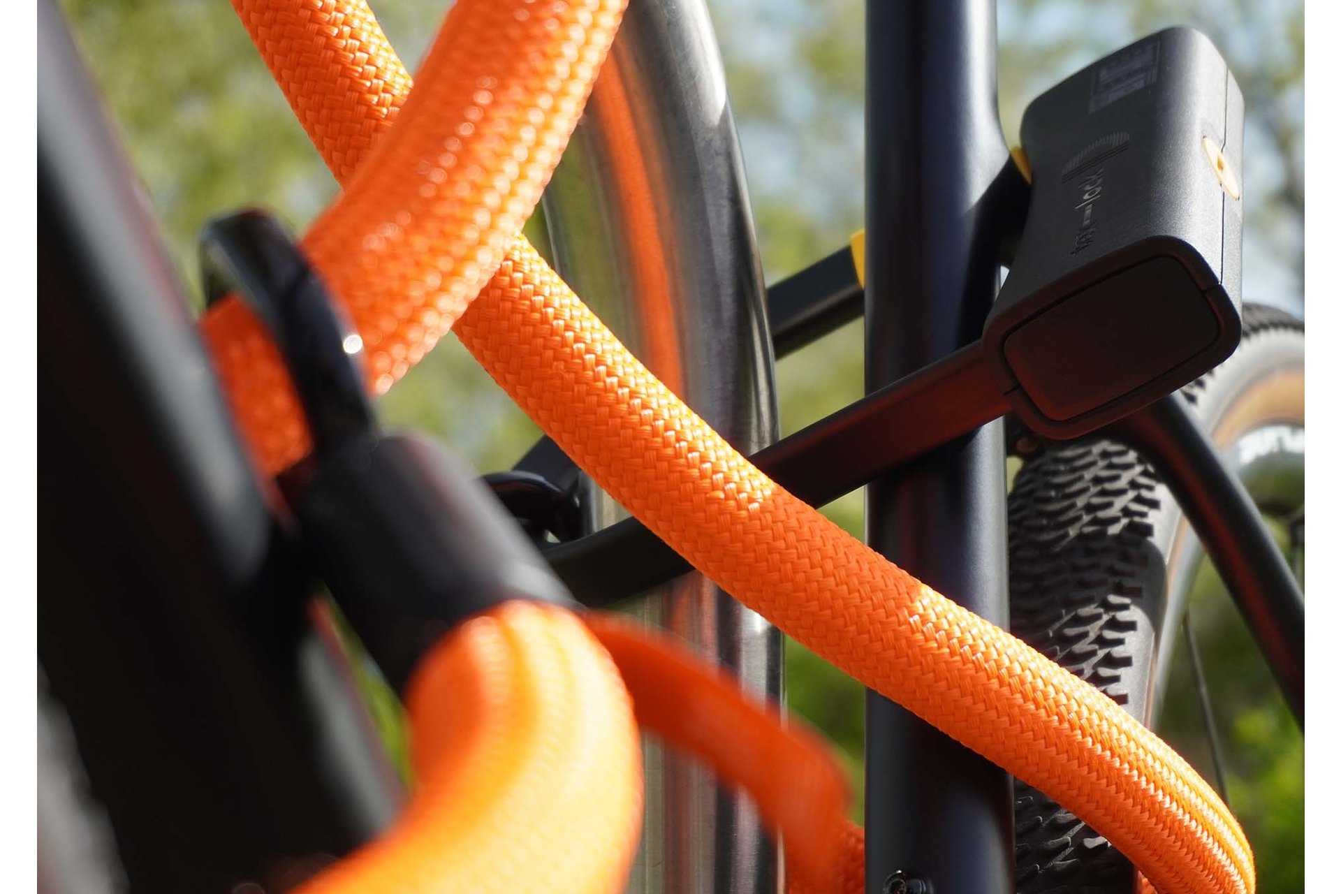 TEXLOCK Eyelet 160 D-Lock Bundle, Textilseil mit Bügelschloss