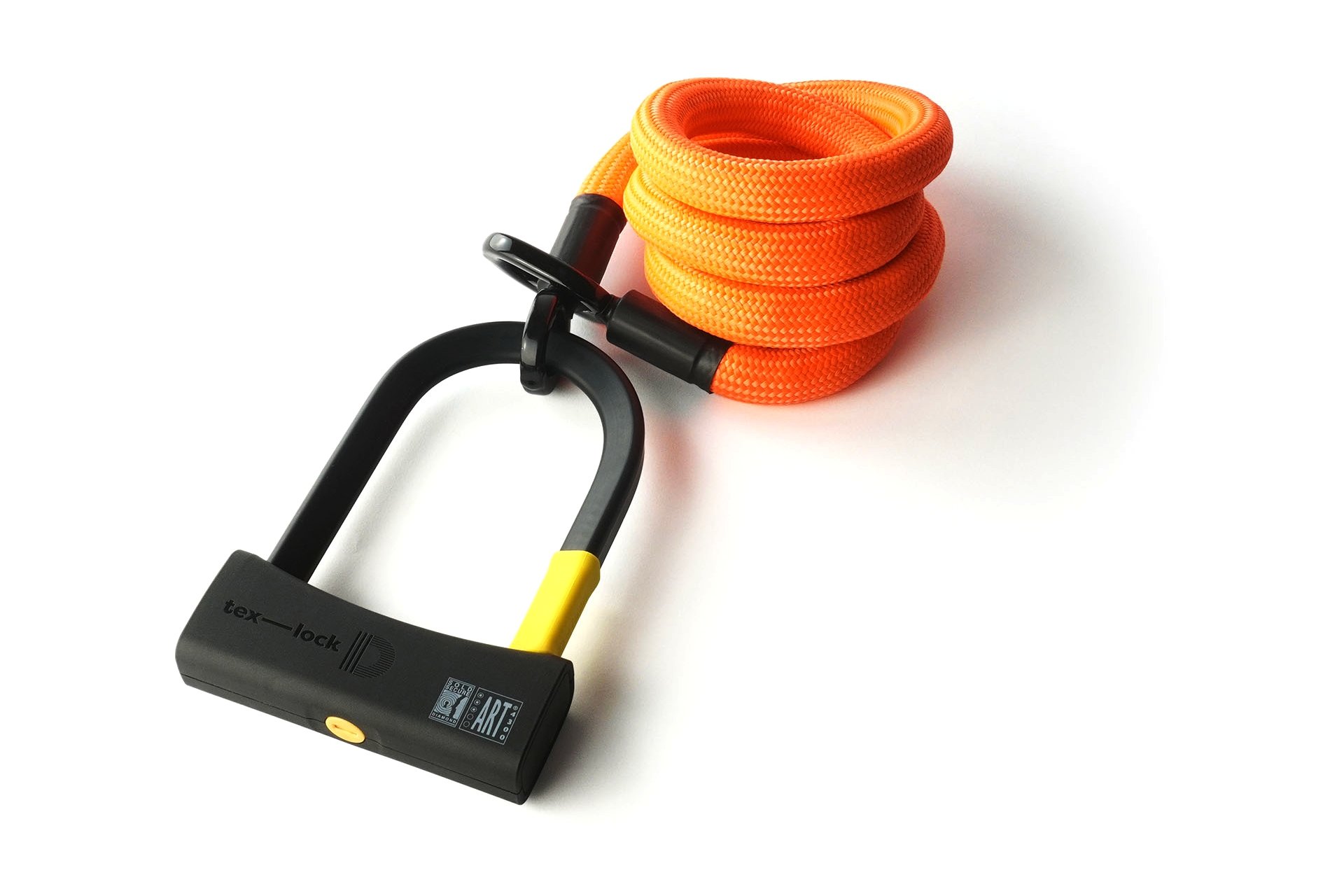 TEXLOCK Eyelet 160 D-Lock Bundle, Textilseil mit Bügelschloss