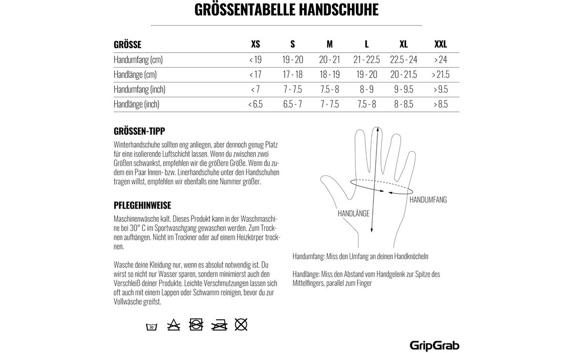 GRIPGRAB Windster 2 Windproof Winter Langfinger Handschuhe