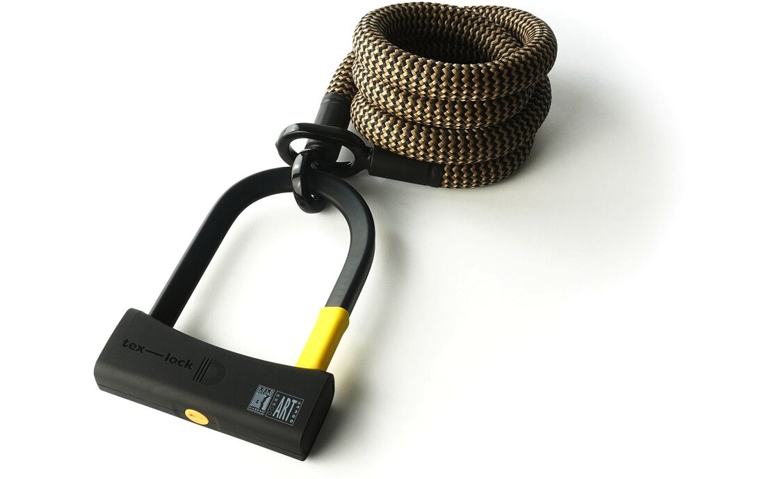 TEXLOCK Eyelet 160 D-Lock Bundle, Textilseil mit Bügelschloss