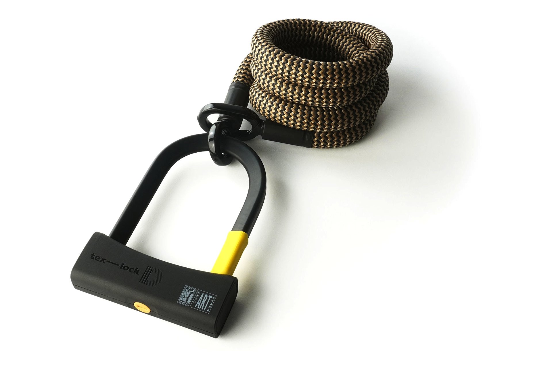 TEXLOCK Eyelet 160 D-Lock Bundle, Textilseil mit Bügelschloss