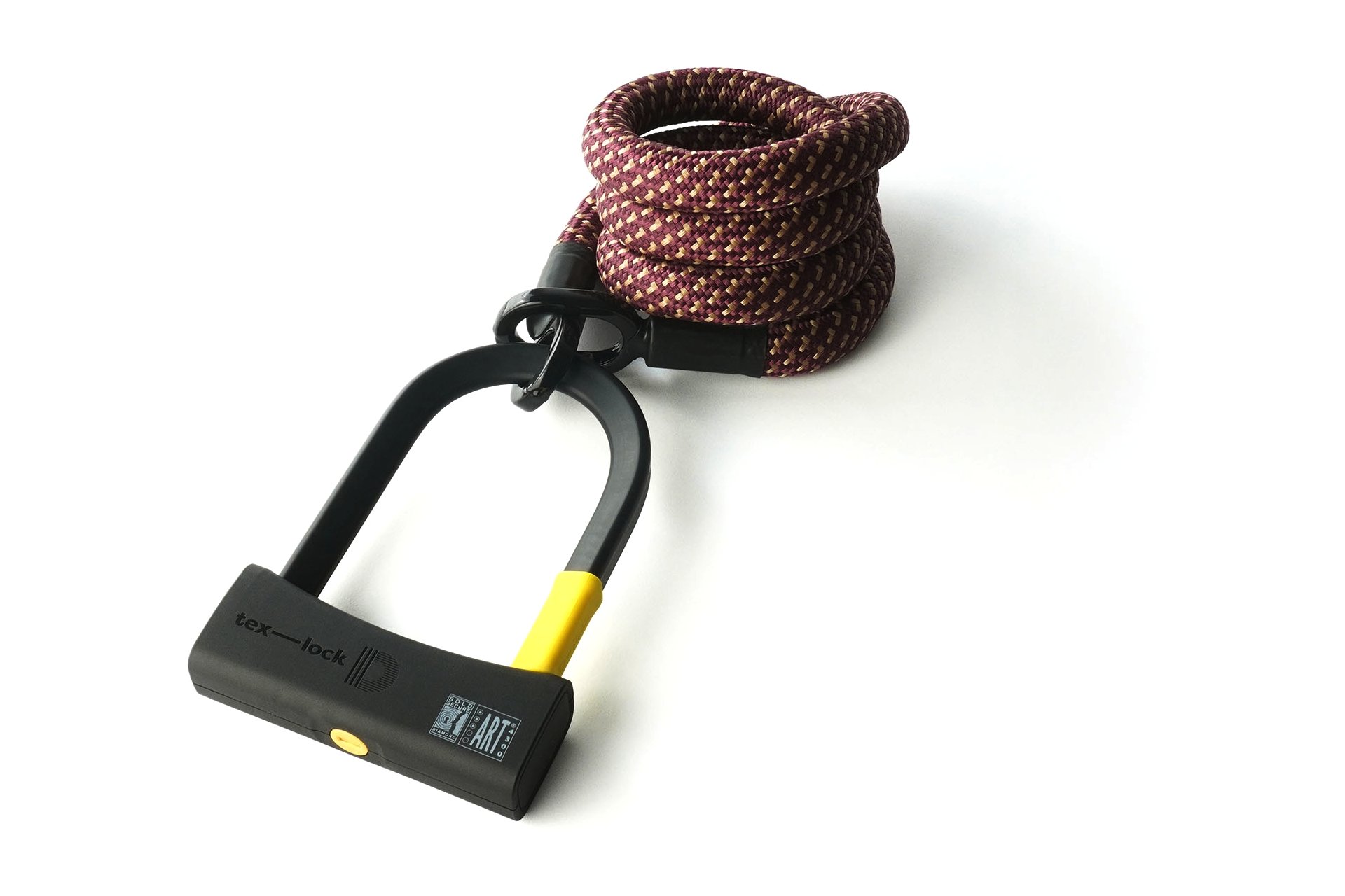 TEXLOCK Eyelet 160 D-Lock Bundle, Textilseil mit Bügelschloss