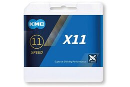 KMC Kette X11 Silber/Schwarz 11-fach, 118 Glieder