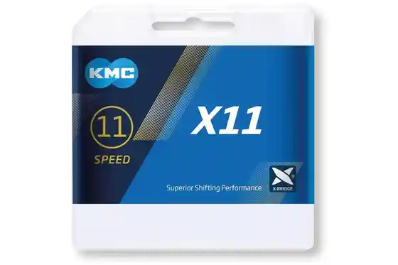 Ketten - KMC Kette X11 Silber/Schwarz 11-fach, 118 Glieder