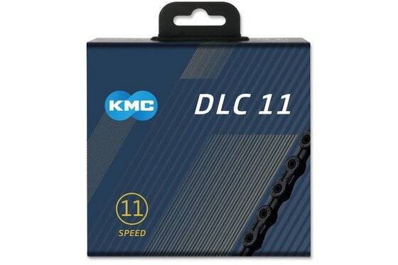 Ketten - KMC Kette DLC 11 Schwarz 11-fach, 118 Glieder