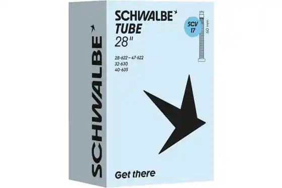Butylkautschuk - Fahrradschläuche - Schwalbe SCV17 Schlauch 28 Zoll - 60 mm
