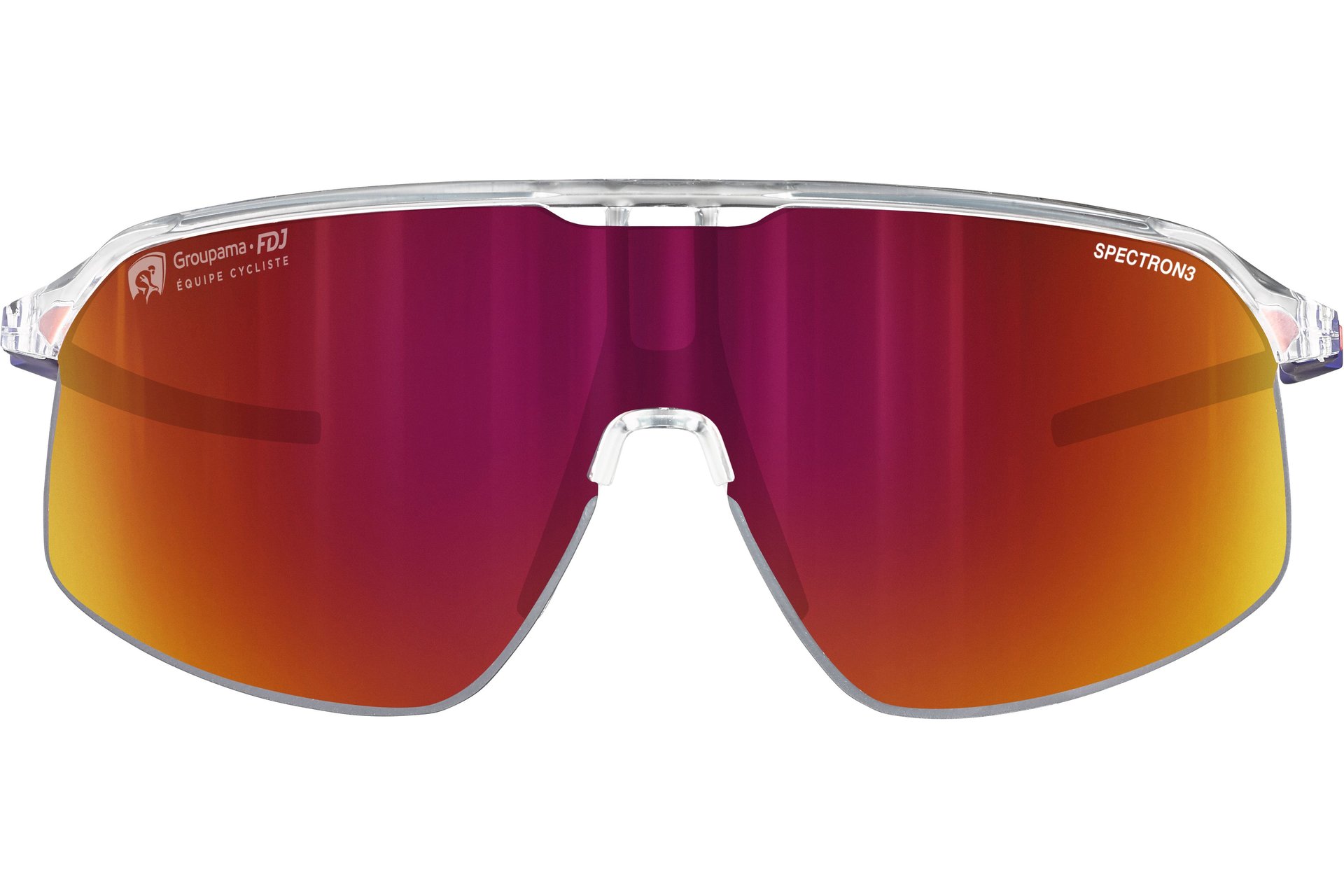 Julbo Density Groupama-FDJ Kristall/Blau/Weiß - Multilayer Rot