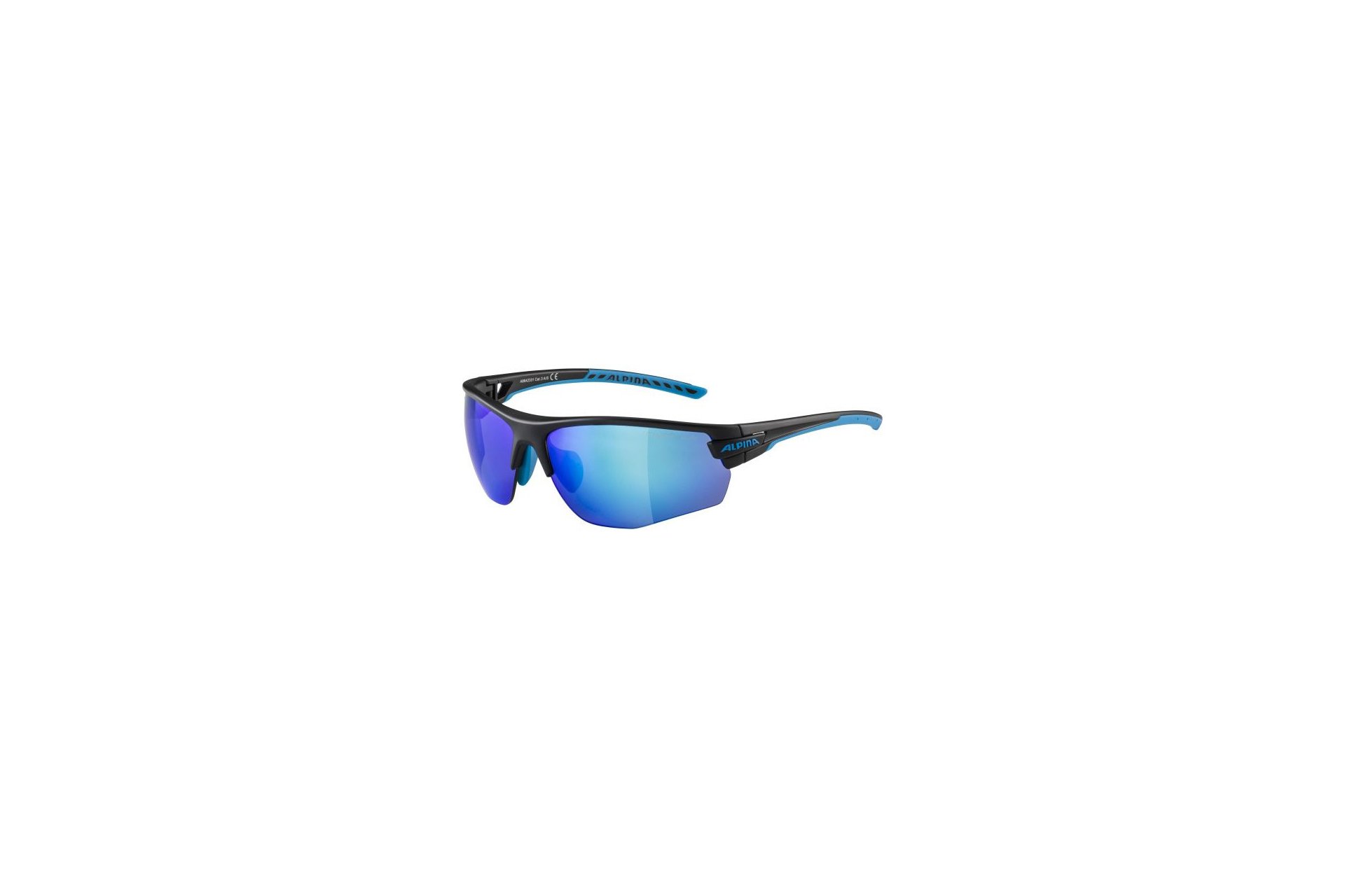 Alpina Tri-Scray 2.0 HR black cyan matt / blue-clear-orange mirror