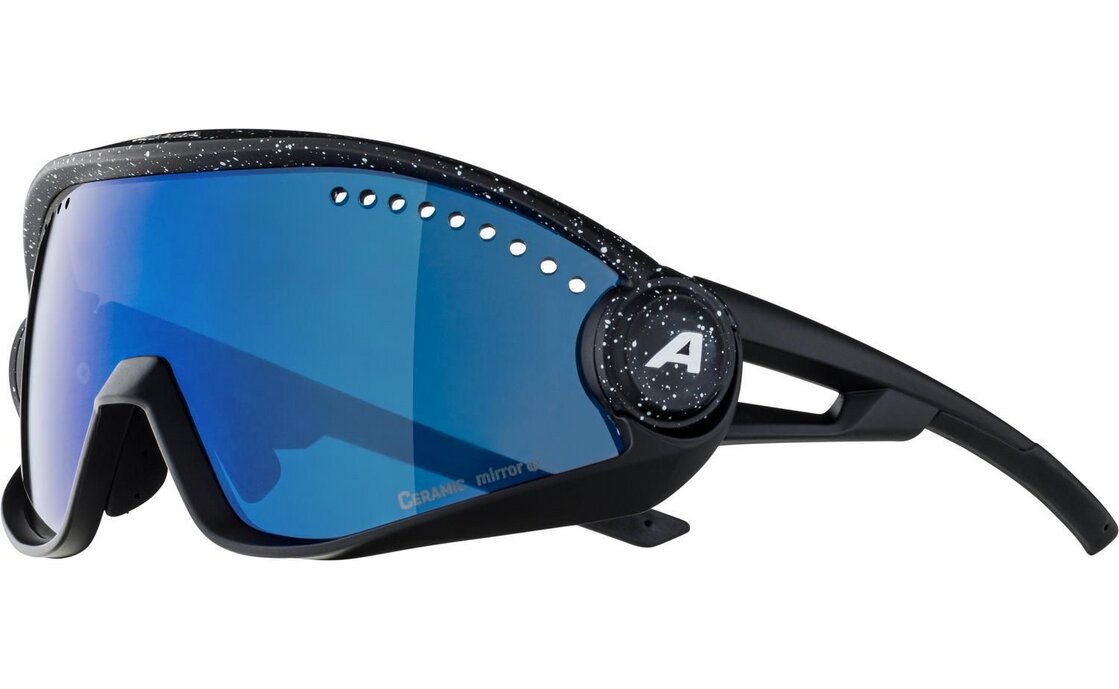 Alpina 5W1NG black blur matt / blue mirror lens