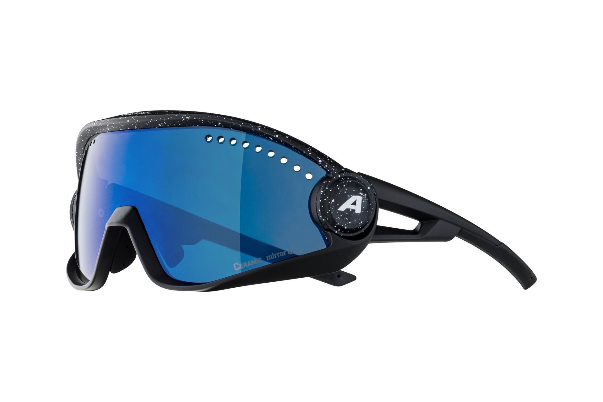 Alpina 5W1NG black blur matt / blue mirror lens
