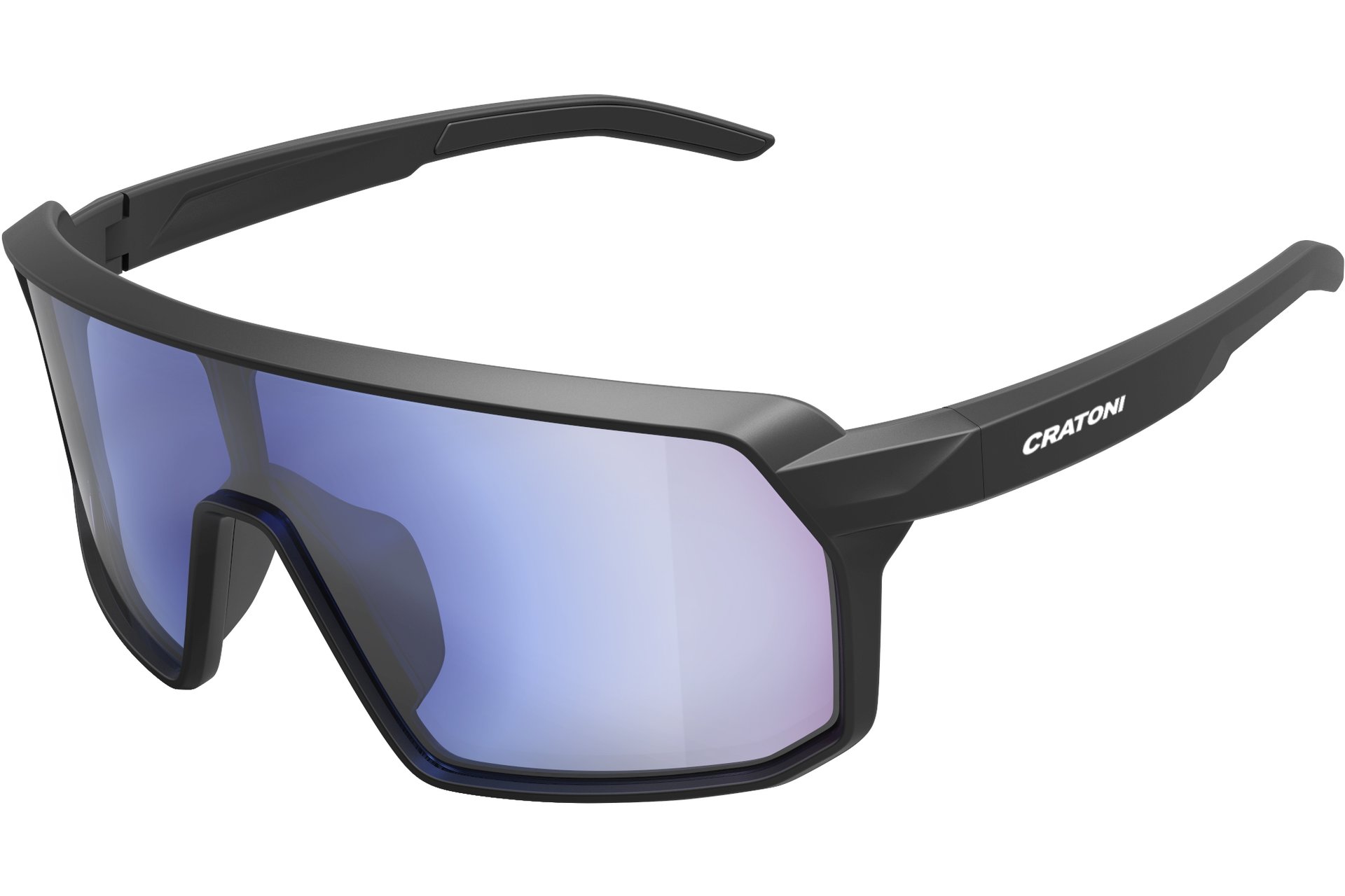 Cratoni Skyvision Photochromic black matt/clear - blue mirror