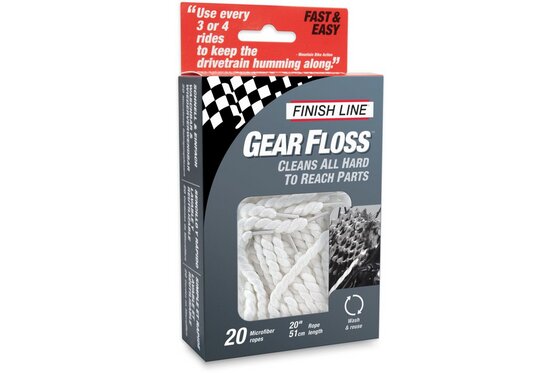 Fahrradzubehör - Finish Line Gear Floss Reinigungsfäden 20Stück