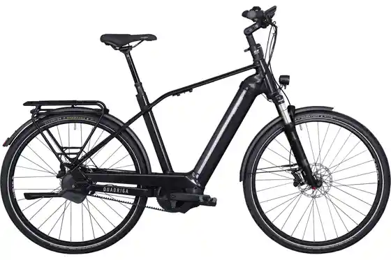 Schwarz - E-Bike-Pedelec - Kettler Quadriga Pro Belt Automatic - 750 Wh - 28 Zoll - Diamant