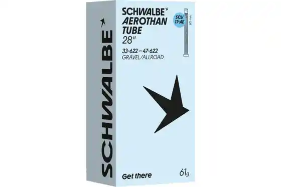 Fahrradschläuche - Schwalbe SCV17 AE Aerothan Schlauch 28 Zoll - 80 mm
