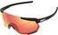 100 Percent Racetrap soft tact black / Red Multilayer Mirror Lens