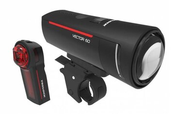 Beleuchtung - Trelock LS 600 I-Go Vector 60 & LS740 Vector rear Beleuchtungsset