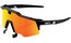 100 Percent Speedcraft Air soft tact black / Red Multilayer Mirror Lens