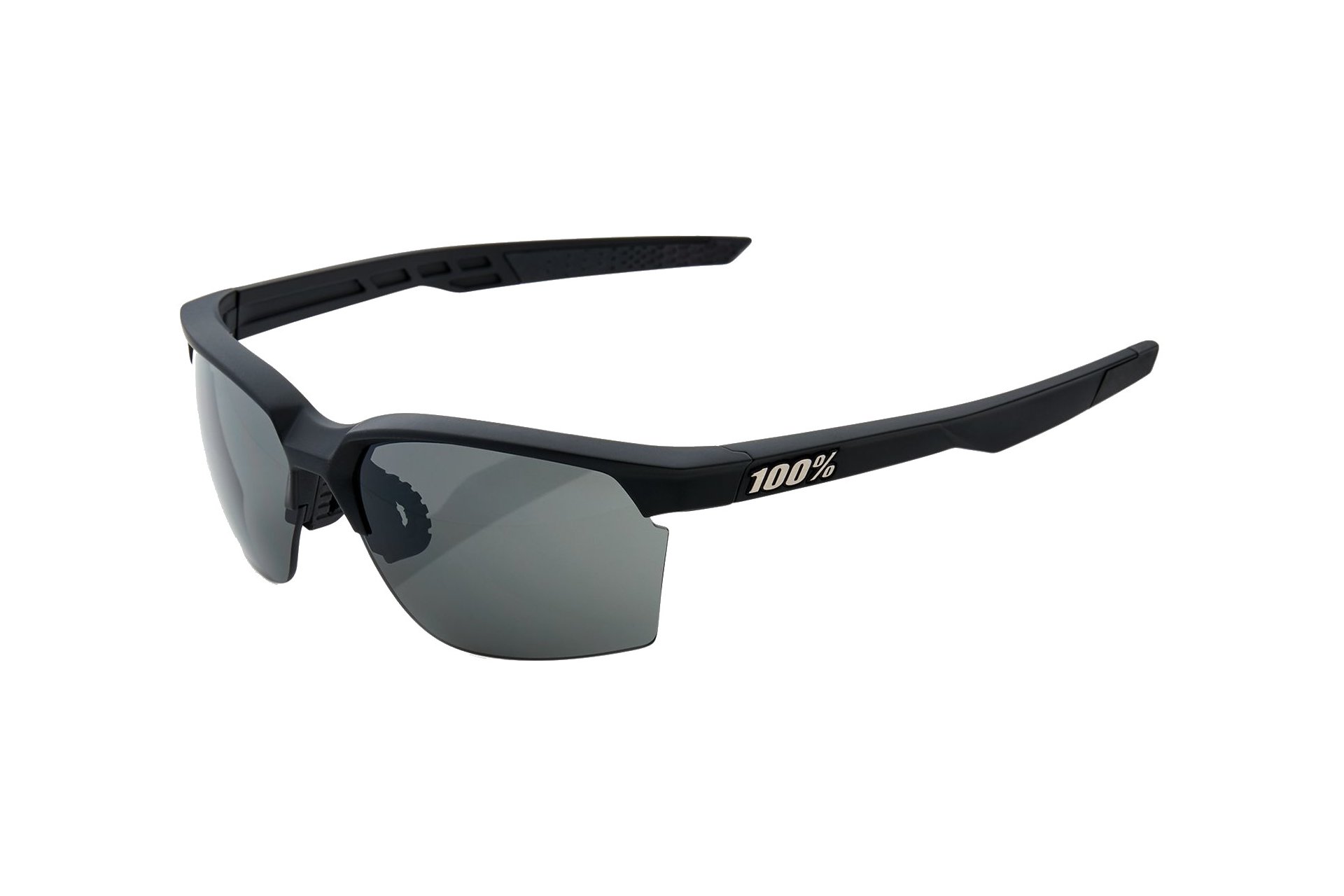 100 Percent Sportcoupe soft tact black / Smoke Lens