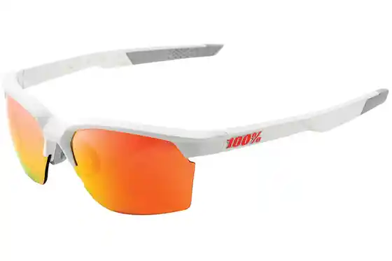 100 Percent - Fahrradbrillen - 100 Percent Sportcoupe Soft Tact Off White / Red Multilayer Mirror Lens