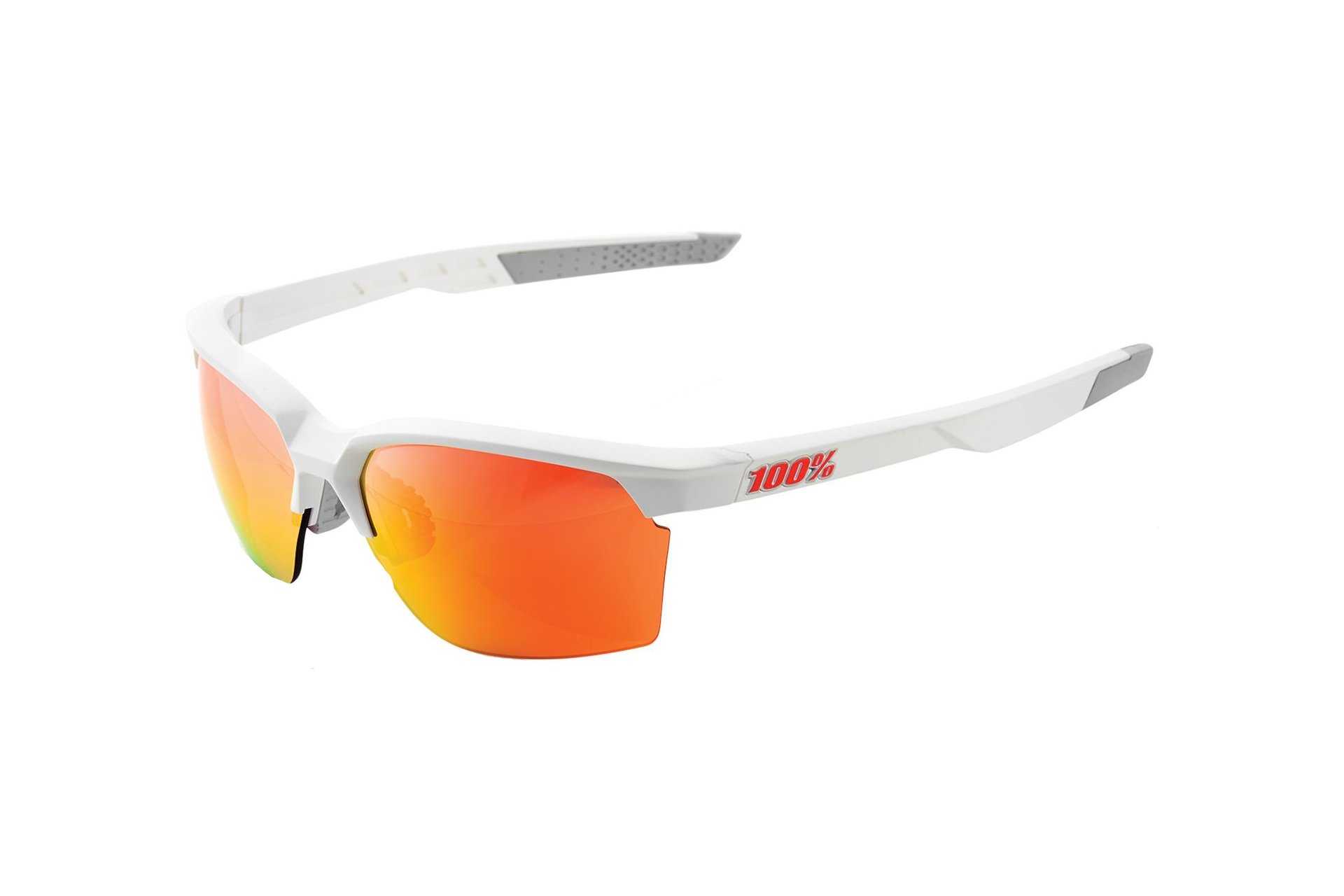 100 Percent Sportcoupe Soft Tact Off White / Red Multilayer Mirror Lens
