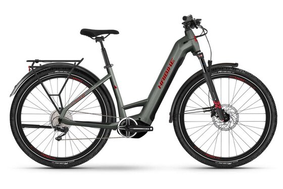 mit Beleuchtung - E-Trekkingbikes - Haibike Trekking 5 - 720 Wh - 27,5 Zoll - Tiefeinsteiger - 2024