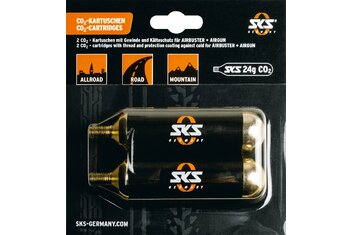 SKS - Fahrradzubehör - SKS CO2 Ersatzkartuschen Set für Airbuster mit Gewinde - 24g