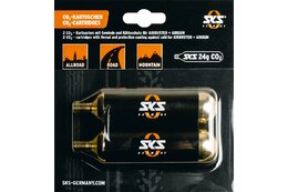 SKS CO2 Ersatzkartuschen Set für Airbuster mit Gewinde - 24g