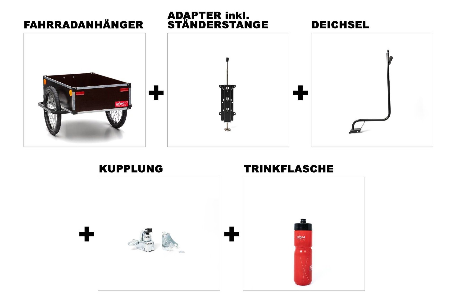 ROLAND Transportanhänger Profi Hochdeichsel