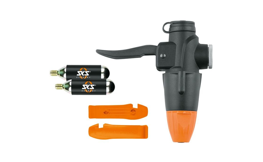 SKS Tl-Head-Set Pumpenkopf für Standpumpen + CO2 Kartuschenpumpe
