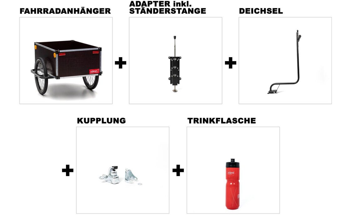 ROLAND Transportanhänger Jumbo Hochdeichsel