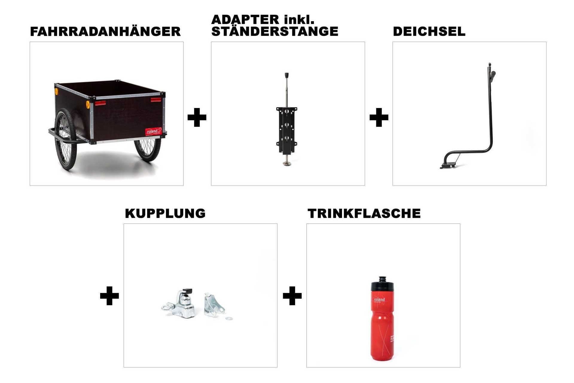ROLAND Transportanhänger Jumbo Hochdeichsel
