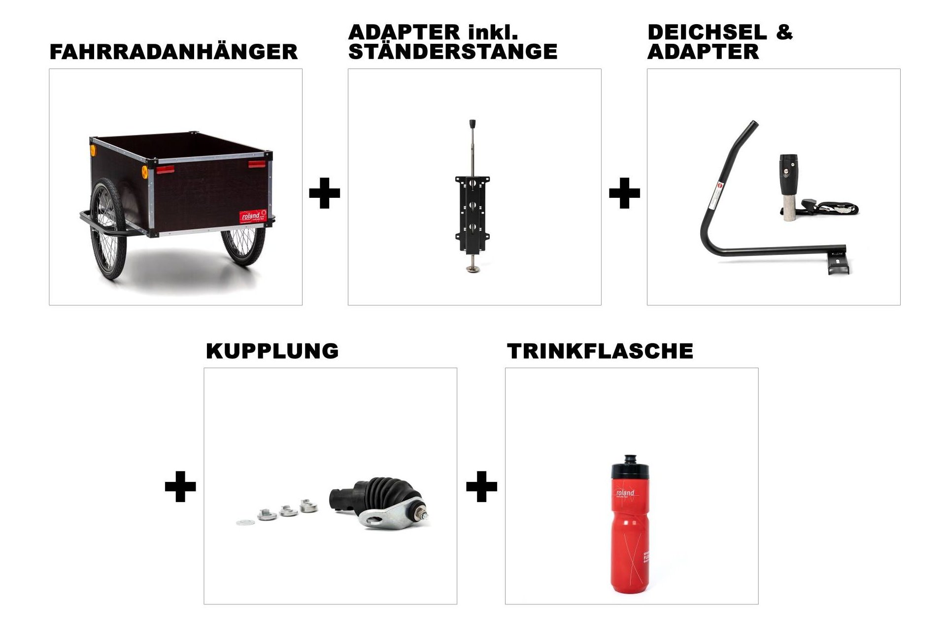 ROLAND Transportanhänger Jumbo Tiefdeichsel