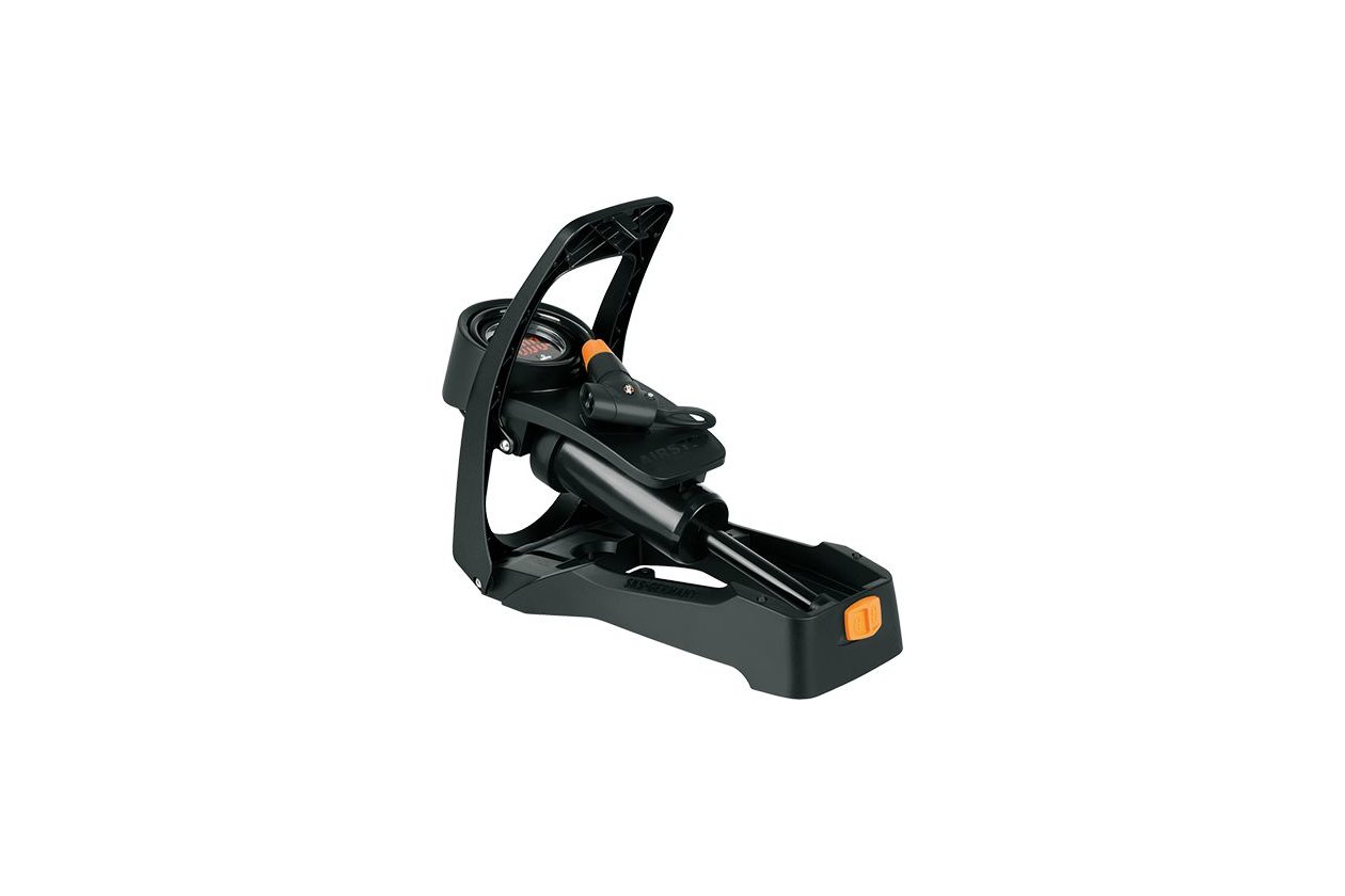 Pompe à Pied SKS Germany Airstep/Digi – Tuyau Spiralé Intégré, Compatible Toutes Valves, Max 7 Bar / 102 Psi